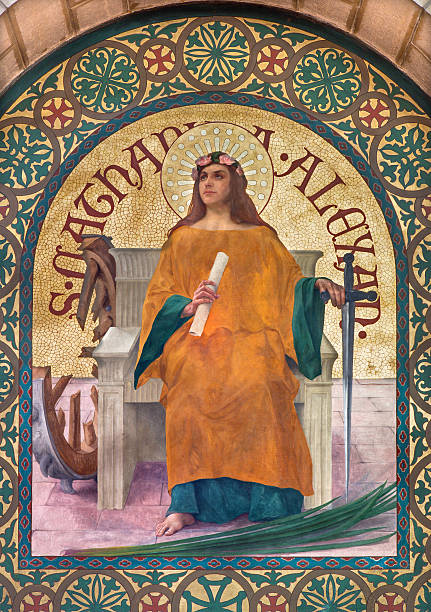 istock Jerusalem - Saint Catharine of Alexandria painting 489698102