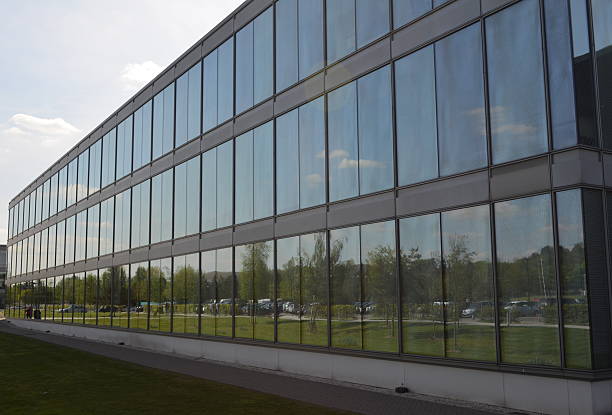 istock Facade of a modern office building. 489698625