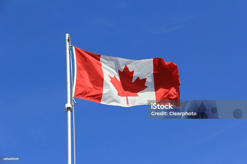 Bandeira do Canadá - Royalty-free Azul Foto de stock