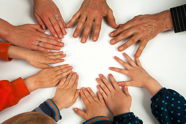 istock Hands in a circle - family, 489700377