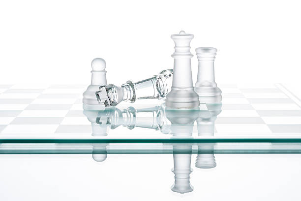 istock Chess King Queen Pawn,business Winning Concepts, play game 489722928