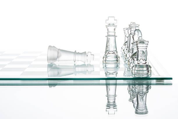 istock Checkmate Strategy on chess board, business War Winning 489723072