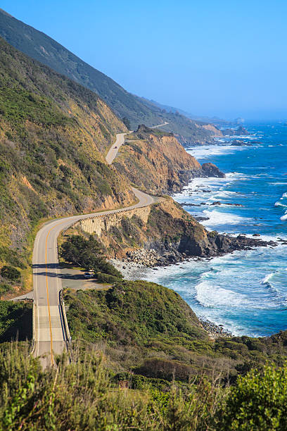 highway 1, big sur, kalifornien - california highway 1 stock-fotos und bilder