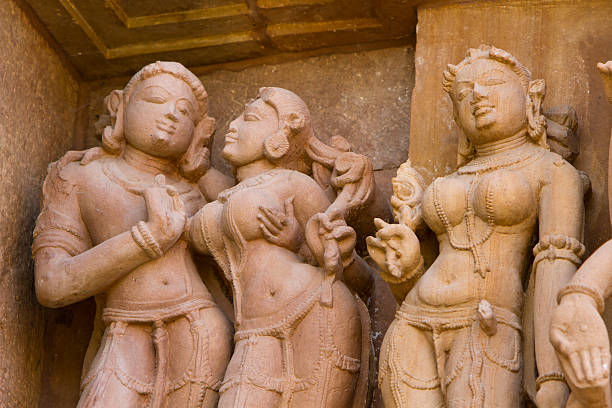 istock Sculptures of Khajuraho 489726406
