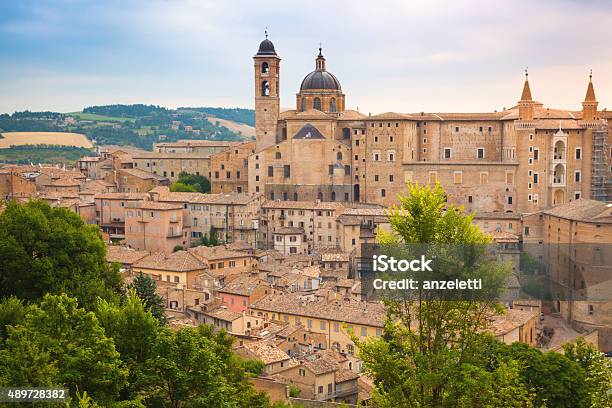 View Towards The Historical Center Of Urbino Stock Photo - Download Image Now - Urbino, Italy, 2015