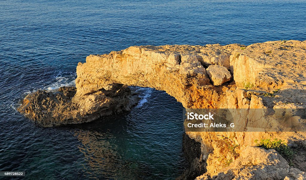 Bridge amorousness on the Mediterranean coast 2015 Stock Photo
