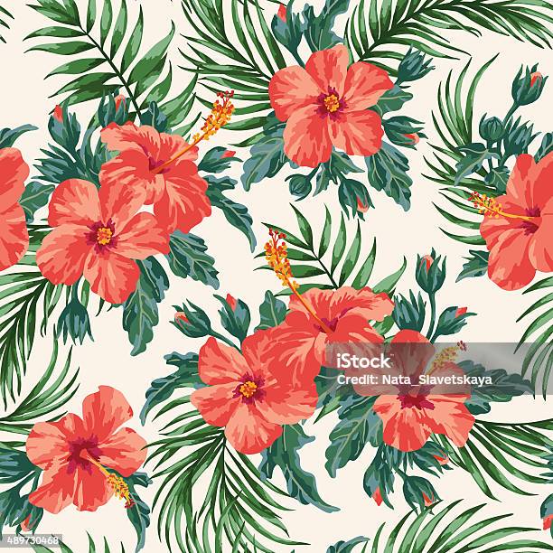 Seamless Exotic Pattern Stock Illustration - Download Image Now - Flower, Pattern, Seamless Pattern