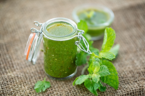 mint chutney is an indian sauce