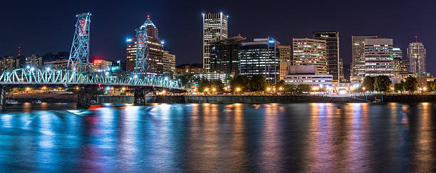 istock Portland, Oregon  Skyline at Night 489733038