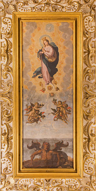 istock Cordoba - The fresco of Immaculate Conception 489733996