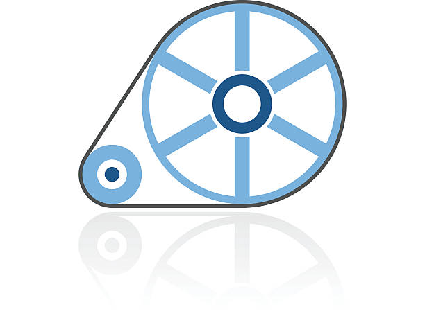 Flywheel icon on a white background. - Royal Series Illustration includes a color, Flywheel icon on a white background. fly wheel stock illustrations