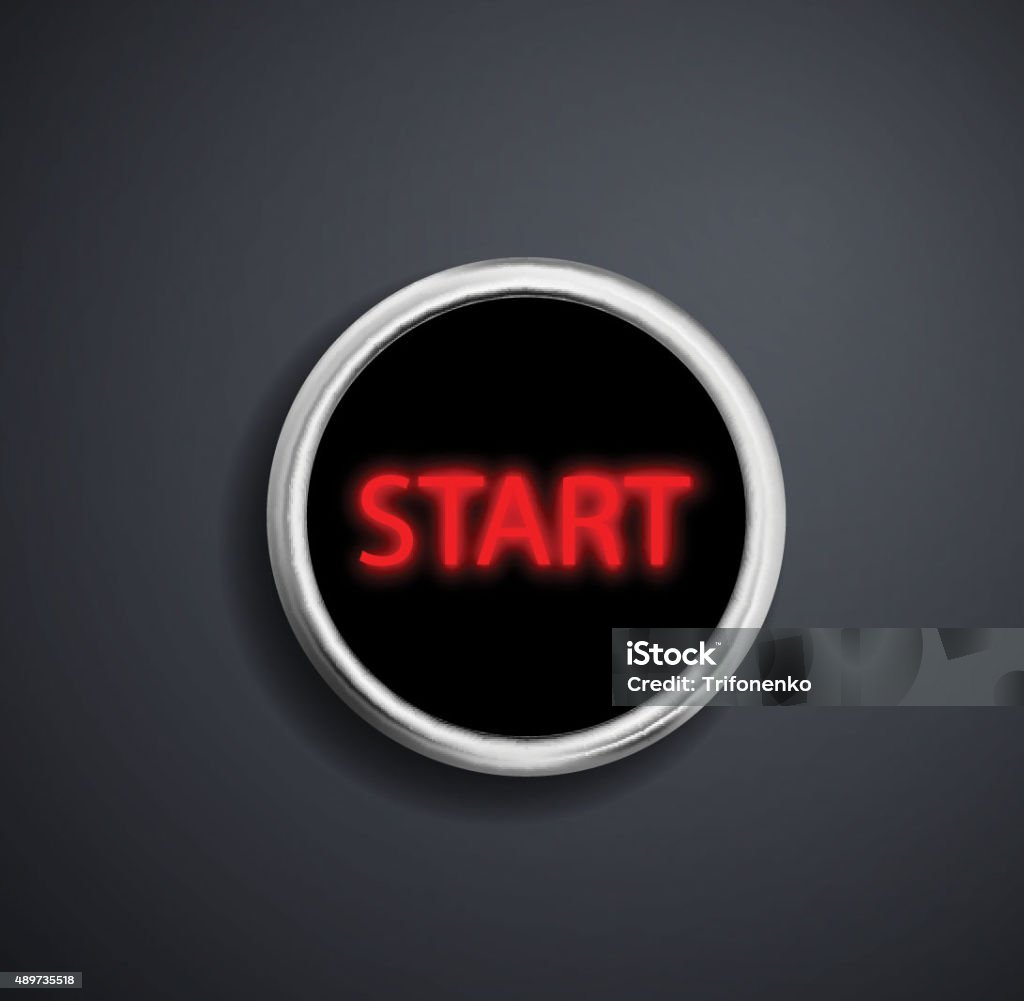 Round Button Start Stock Illustration - Download Image Now - 2015 ...