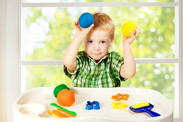 istock Kid Play Modeling Plasticine, Child Mold Colorful Clay Dough, Toys 489736600