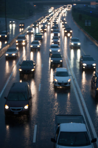 istock Rainy Day Rush Hour Traffic Congestion 489748803