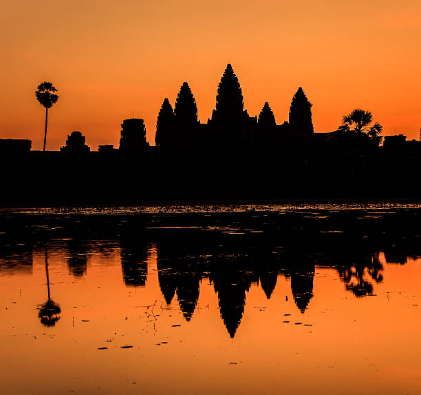 Angkor Wat castle. stock photo