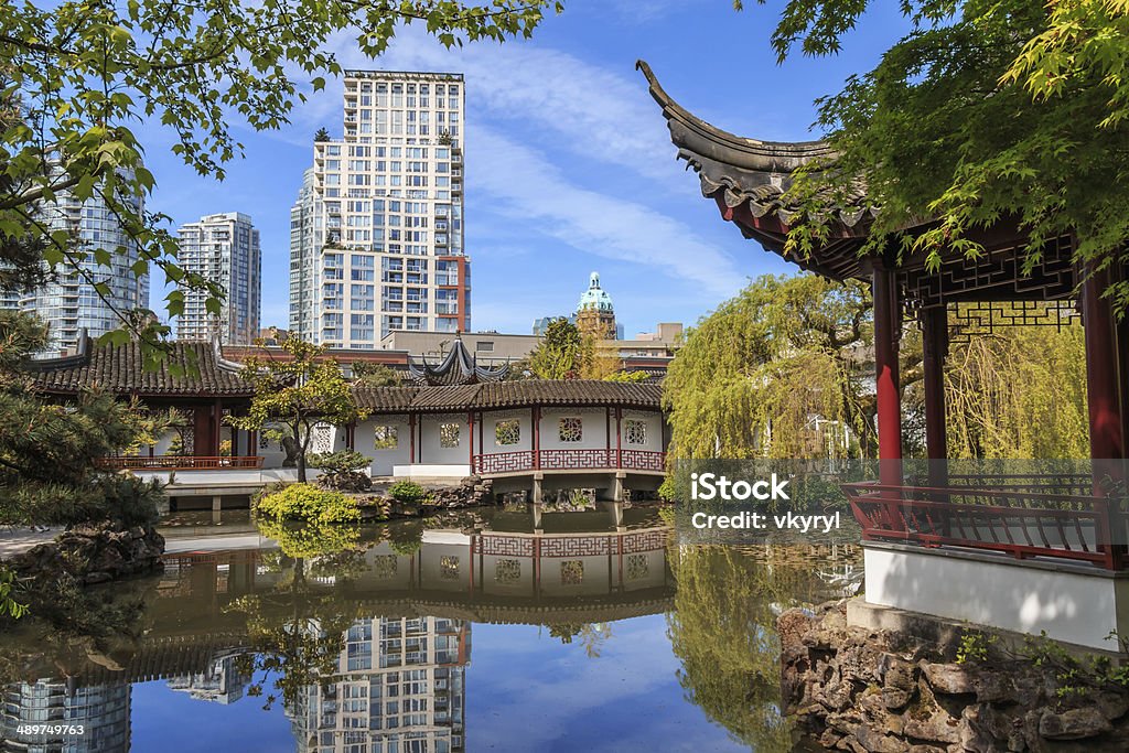 Chinese Garden Classical Chinese Garden in Vancouver, Canada. Classical Chinese Garden Stock Photo