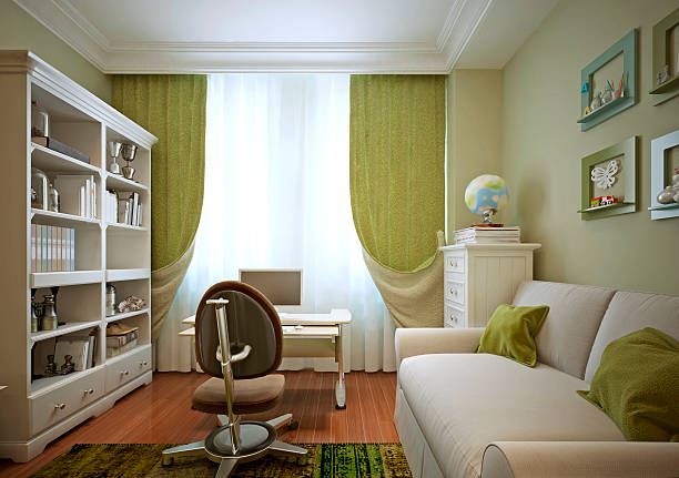 istock Children's room for boy modern style 489757006