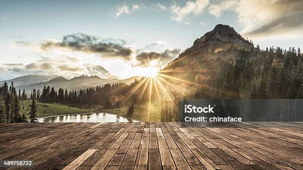 Mtrainier In Sunset Stock Photo - Download Image Now - Mountain, Footpath, Sunset