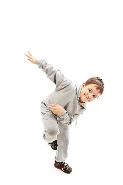 piccolo originale dell'hip-hop, dance ragazzo - child exercising little boys toddler foto e immagini stock