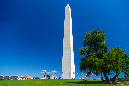 Washington Monument in Washington DC, USA.