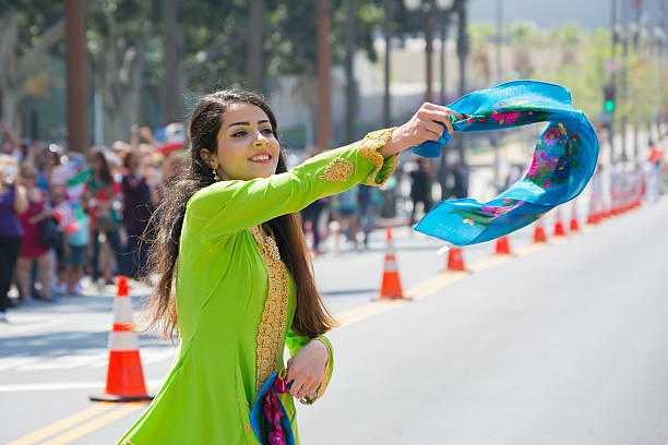Persian dancer Los Angeles - USA - March 21, 2015: Persian dancer at the Norooz Festival and Persian Parade new year celebration. hyacinth red stock pictures, royalty-free photos & images