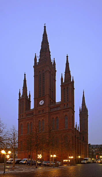 Marktkirche church in Wiesbaden. United Kingdom Marktkirche church in Wiesbaden. Germany church hessen religion wiesbaden stock pictures, royalty-free photos & images