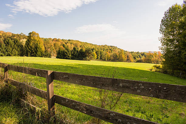 istock Wooden Fence Mountain Landscape 489763176