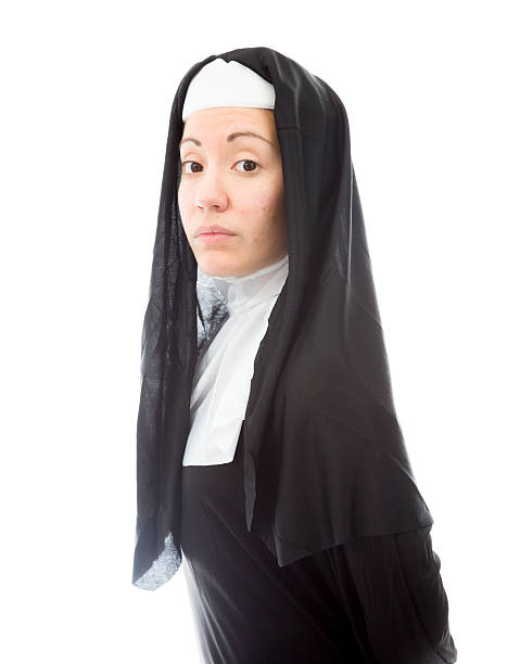 istock Side profile of a young nun 489772169