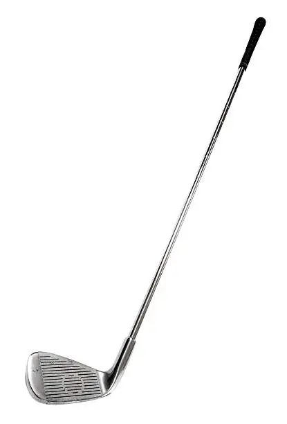 The golf club isolated on a white background.