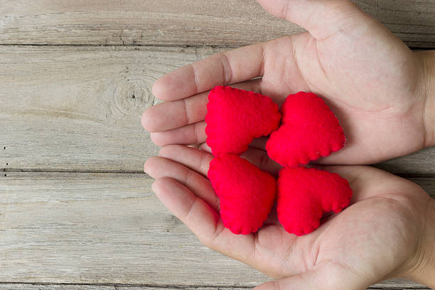 istock help,Heart in Hand on wood 489776152
