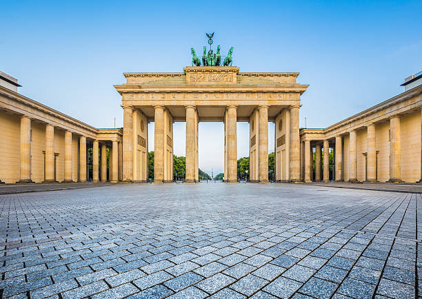 istock Brandenburg Gate in early morning light, Berlin, Germany 489776398