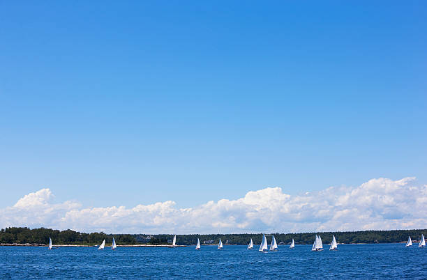 istock Downwind sailing near Maine Coast 489778438