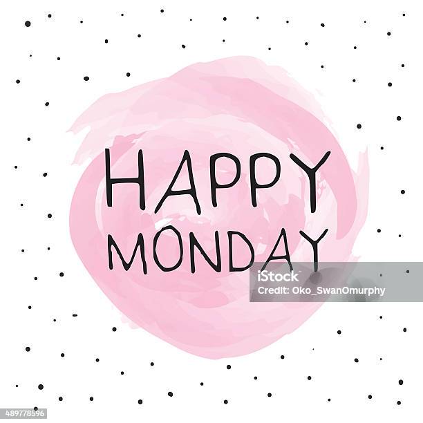 Happy Monday Stock Illustration - Download Image Now - Monday, Happiness, Motivation