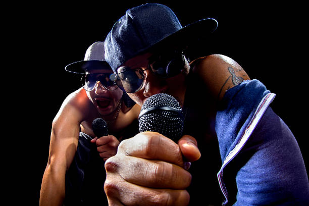 rappers hip hop koncert - hip hop urban scene city life black zdjęcia i obrazy z banku zdjęć