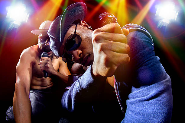 i rapper hip hop concerto - dancing hip hop performing arts event artist foto e immagini stock