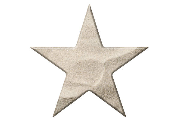 istock Isolated shot of sand star shape on white background 489783272