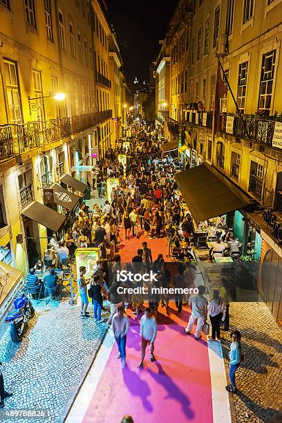 Nightlife In Lisbon Stock Photo - Download Image Now - Lisbon - Portugal, Fado, Nightlife