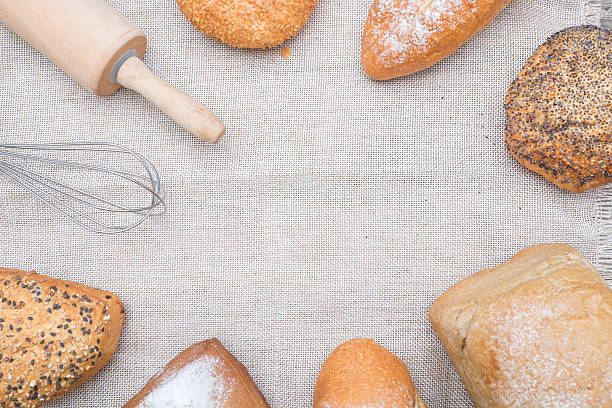 istock The background of bakery bread. 489788994