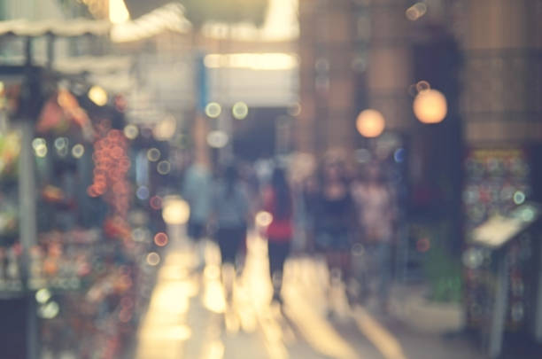 istock Blur people walking in shopping center mall abstract background. 489789622