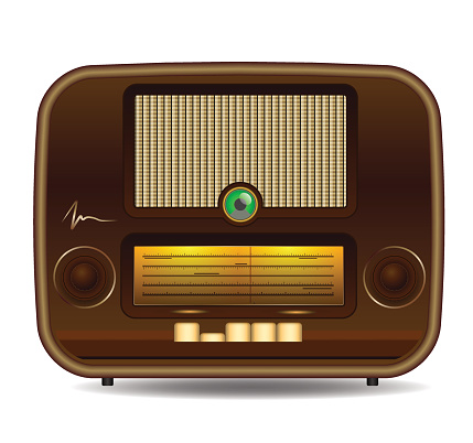 Free download of Old Radio Electronics Audio Sound Listening Broadcast  Vector Graphic
