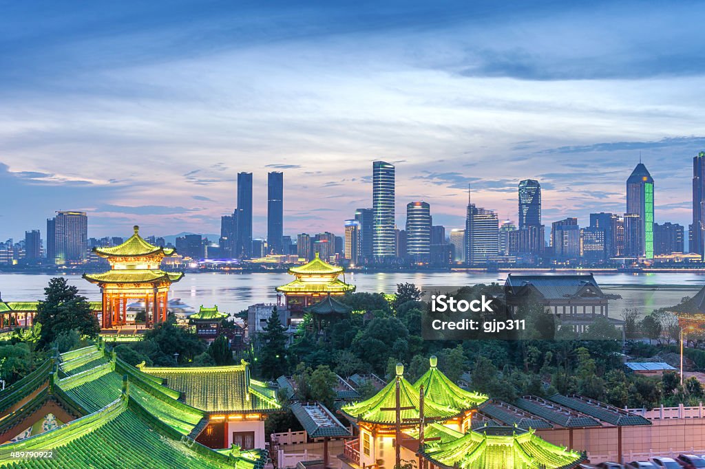 Aerial view of chinese city,shenzhen Shenzhen Stock Photo