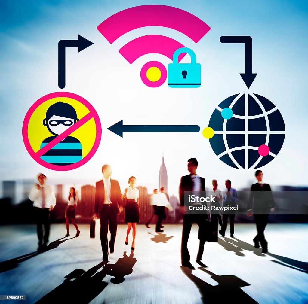 Konsep Tembok Api Penjaringan Proteksi Data Keamanan Internet Foto Stok