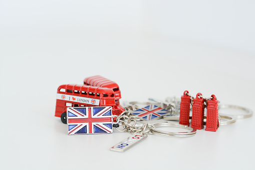 Visit London concept with key keychain