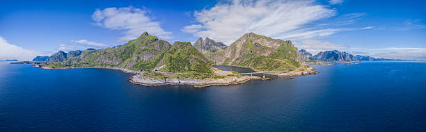 istock Scenic panorama of Lofoten islands 489803336