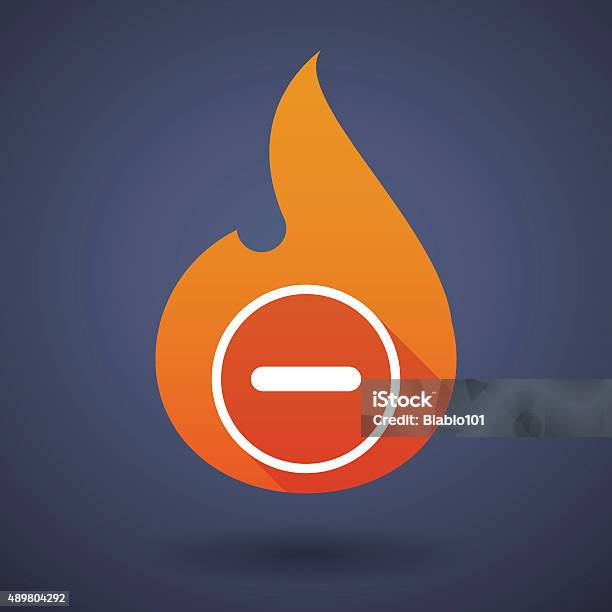 Simbol Racun Api Ikon Api Dengan Tanda Pengurangan Ilustrasi Stok - Unduh Gambar ...
