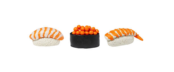 istock miniature sushi model from japanese clay 489804956