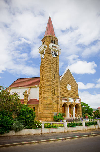 istock Old Church small town 489806424