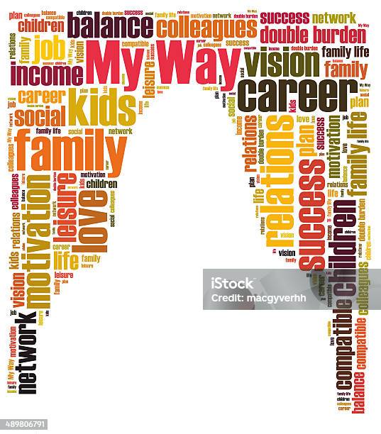 My Way Word Cloud Stock Photo - Download Image Now - Balance, Child, Communication