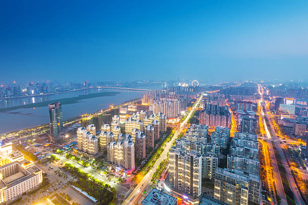 istock Bird view at Wuhan China 489806932