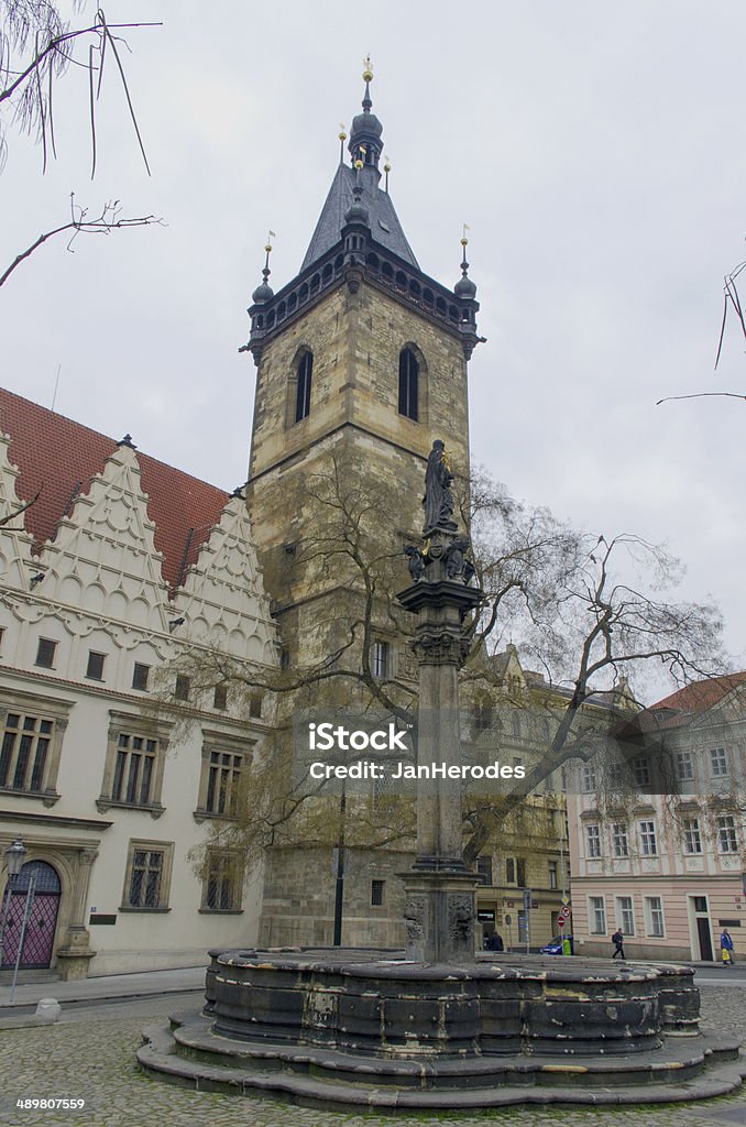 Nova Prefeitura de Praga - Foto de stock de 25 centavos de dólar royalty-free
